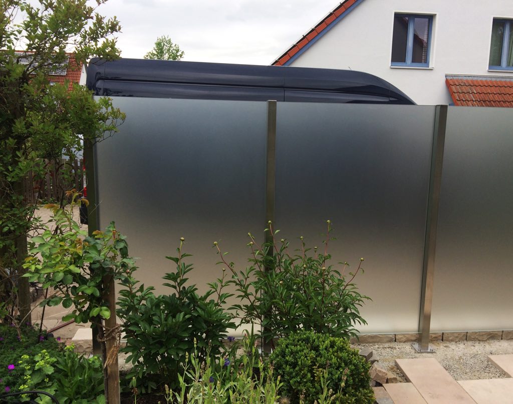 Glaszaun für Garten und Terrasse GLASPROFI24